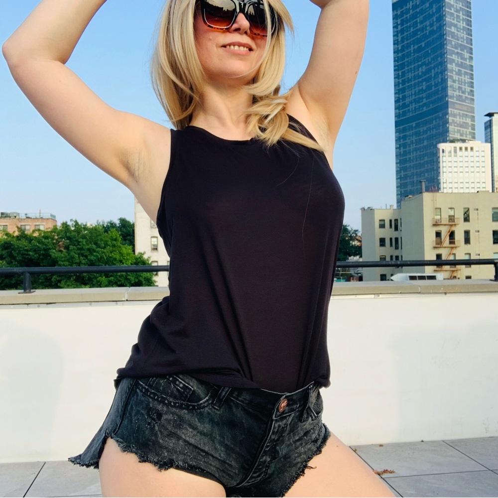 Adore Me Tee Jersey Stretch Liquid Drape Top